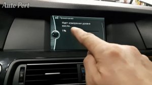 Проверка уровня масла BMW 528 2012 г.в. 2.0 245 л.с