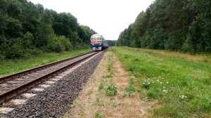 Дизель-поезд ДР1А-132 сообщением "Гродно-Мосты"