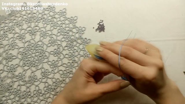 МК Фриволите/Анкарс/Tatting многослойный браслет