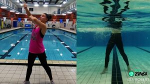 Aqua Zumba "LIGHT IT UP" Splitscreen - Lea Robert