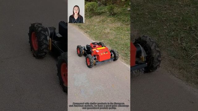 China made radio control mower low price for sale, chinese best remote control slope mower