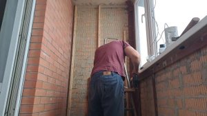 балкон, обрешетка под вагонку Т1