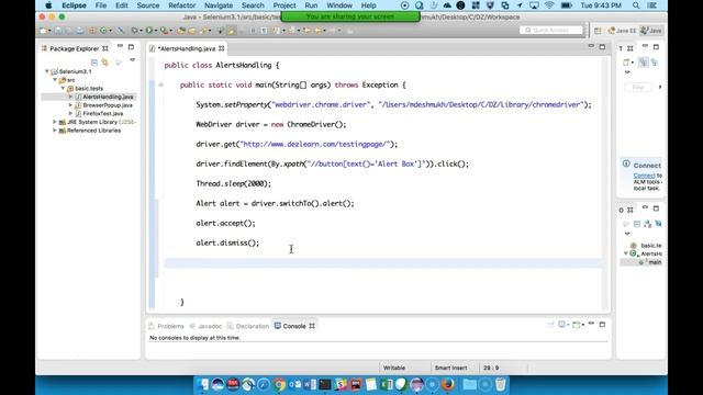 Handling Javascript Alert, Confirmation Box and Prompt in Selenium
