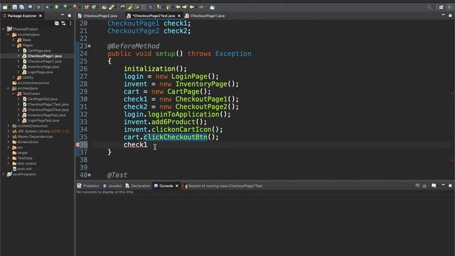 Selenium Framework - 11 (Automate two pages)