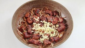 Жаркое из свинины и зеленой фасоли