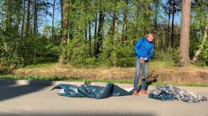 Разбор и складывание палатки Quechua