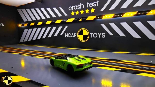Crash test Lamborghini Aventador vs Ford GT I 1:24 Diecast Model Car смотреть онлайн