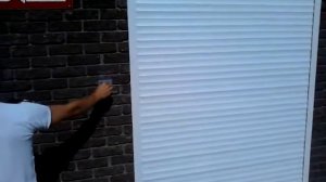 Рольставни с электроприводом, управление ключ-кнопка