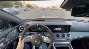 Тест драйв Mercedes Benz AMG GT 63 S вождение по Москве / Test drive AMG GT 63 S driving in Moscow