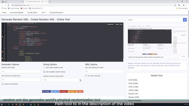 Generate Random XML - Create Random XML - Online Tool смотреть онлайн