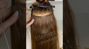 3й вариант крепления биоленточного наращивания волос (ленты длиной 28 см)