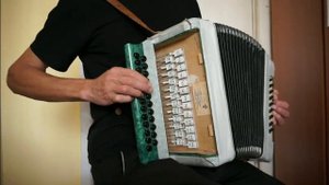 Позарастали стёжки-дорожки (простой вариант) разбор на гармони №-148 с цифрами