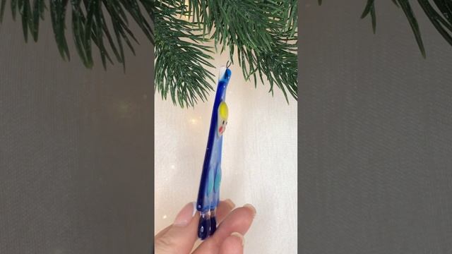 Арт. Е14  Новогодняя игрушка из фьюзинга «Снегурочка»