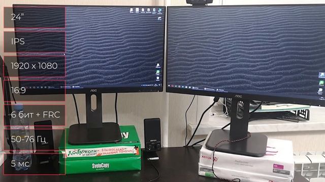 Монитор AOC 24P1 смотреть онлайн