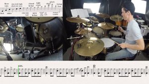Korn - I'm Hiding - Drum transcription, lesson, sheet music