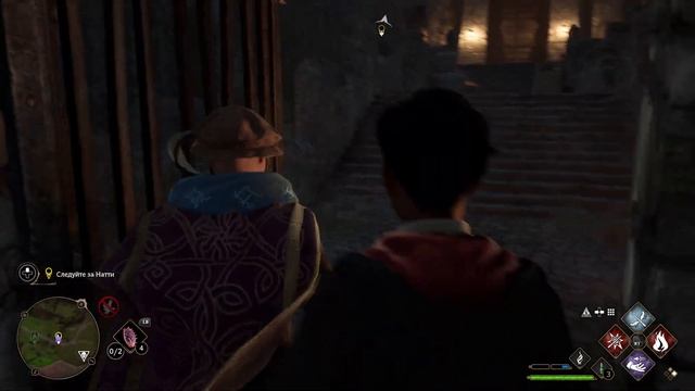 Hogwarts Legacy, Спасаем Крыланну вместе с Натсай Онай, Открываем главные ворота миссия в замке.
