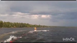 Водные лыжи на моторе 9.9 ямаха