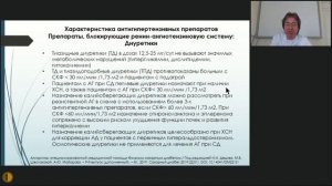 Особенности лечения артериальной гипертензии при сахарном диабете - Цикл лекций МГНОТ