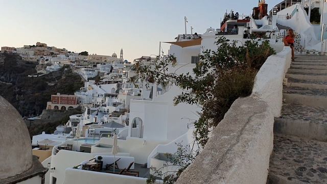 Sunset at Fira, Santorini - 9th July 2020