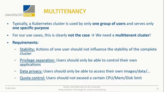 2018 - Docker and Kubernetes at the university: Using container technology for science and teaching смотреть онлайн