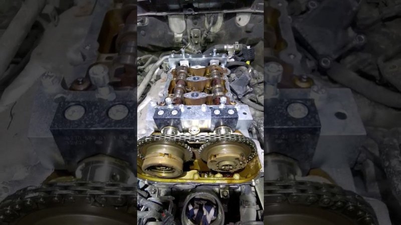 Infiniti Q50 M274 ремонт ГРМ распредвала Mercedes Benz #мастерскаямерседес