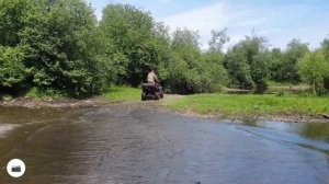 Месим грязь на квадрике motoland wild track 200