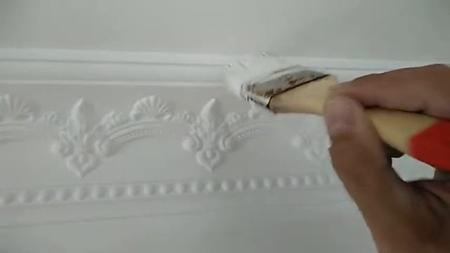 тамповка кистью - имитируем покраску валиком