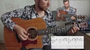 How To Play Believer (Imagine Dragons) + TABS - Fingerstyle