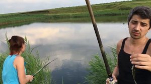 РЫБАЛКА НА ПРУДУ НА ДАЧЕ В ВОРОНЕЖСКОЙ ОБЛАСТИ
