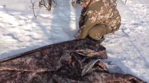Палатка из тента для зимней рыбалки!!!