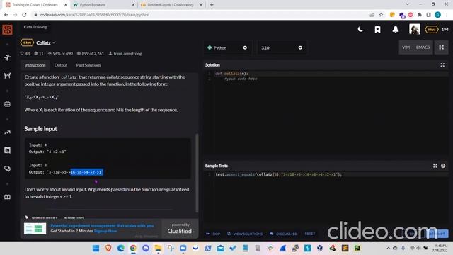 Sum of Digits / Digital Root and Collatz labs using python (codewars 6 kyu) смотреть онлайн