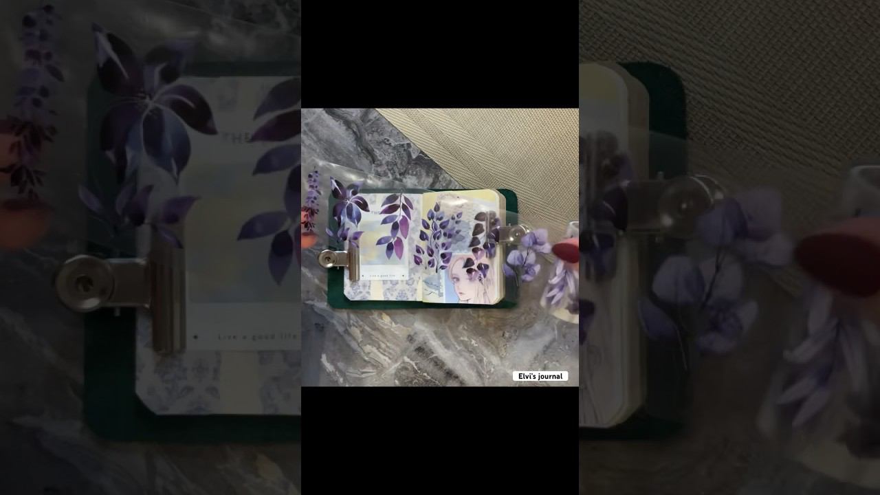 Mini journal | ASMR journaling Full 4K version is on my channel #shorts #asmr #scrapbooking смотреть онлайн