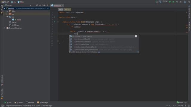 #9 Чтение из файла через символьный поток / Java IO / Source Code ⚠️ Deprecated