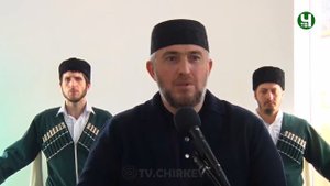 Хидирбеков Абдулла Хаджи на открытие мечети в с Джугдиль Табасаранского района