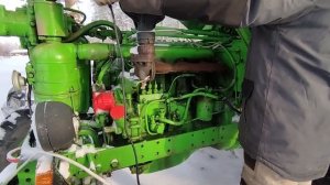 Заводим т40 в мороз -16 с утра было -20 холодный запуск. Подогревая 2кв строительным феном. Т40 ЛТ
