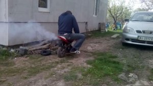 VLOG Ремонт мини мото Pocket Bike 49 cc./Пришелец в теплице