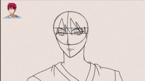 How to draw Seijuro Akashi easy