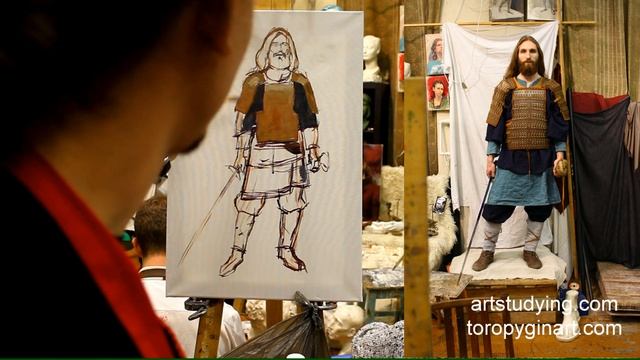 Фигура в историческом костюме (1) - Живопись. Фигура, 100 серия смотреть онлайн