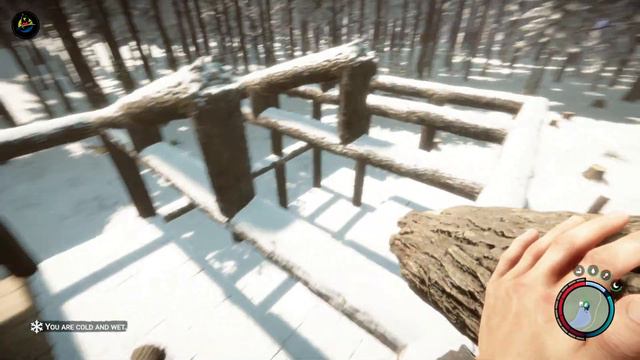 Day #12 The Construction Of The Roof Begins. No Commentary. SONS OF THE FOREST смотреть онлайн