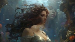 Русалки Атлантиды и океанские животные успокаивают эмоции: арфа и звуки моря