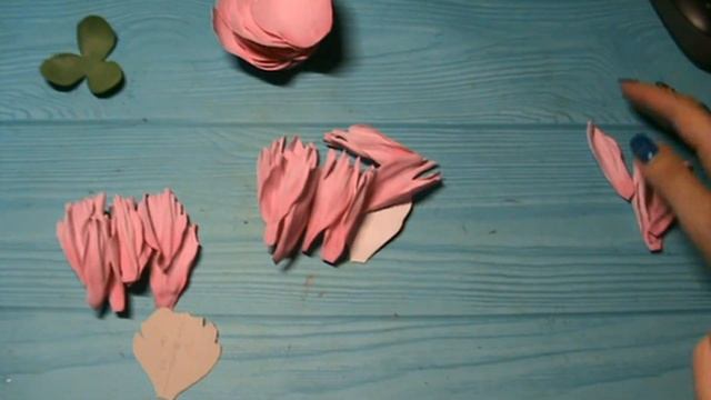 Розовый пион из фоамирана без молда / Pink peony from foamiran without mold