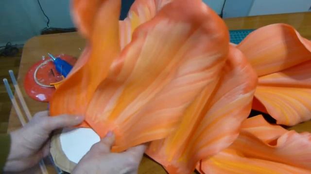 Ростовой цветок. Мак фантазийный Часть 4. Сборка цветка смотреть онлайн