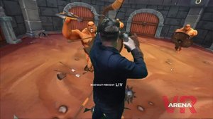 Gorn VR Обзор Симулятор Гладиатора (хромакей с игрой)