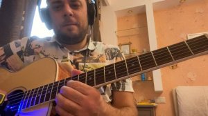 Импровизация на акустической гитаре с Ebow