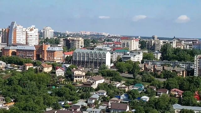 Элитный район г. Ставрополь....вид из окна 14 этажа ..16 этажного дома смотреть онлайн