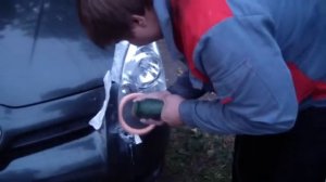 Полировка фар дрелью.Своими руками.Быстро и просто.Toyota.Коломн
