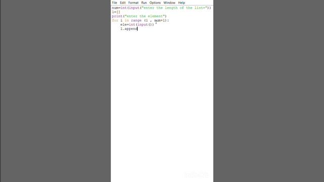 Program to create a list and Sum of element in a list #python#olevel#easyprogramming#