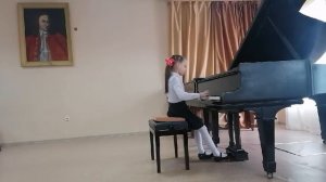 "Меланхолическая рыбка". Жерар Меньюр. Богданова Мария, 7 лет, 1й класс фортепиано