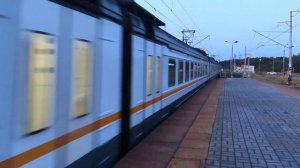 Электропоезд ЭД4М-0489 ЦППК платформа Рассудово 20.09.2020