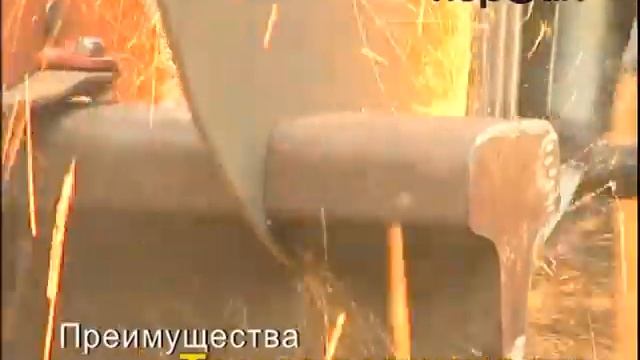 Как и чем пилят железнодорожные рельсы - рельсорез